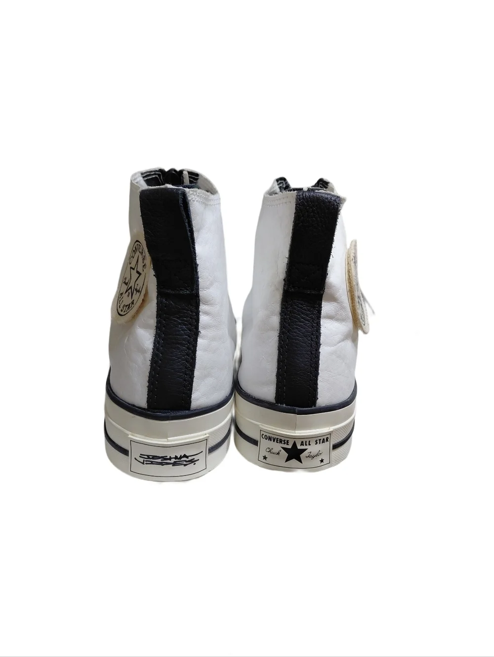 NEW Converse x Joshua Vides Chuck Taylor White Zip Up Artist High Tops